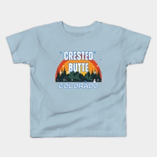 Crested Butte Colorado U.S.A. Gift Ideas For The Ski Enthusiast. Kids T-Shirt